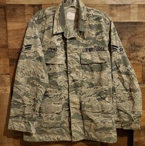 US Air Force Camo Uniform Jacket/Shirt Button Up Size 40R